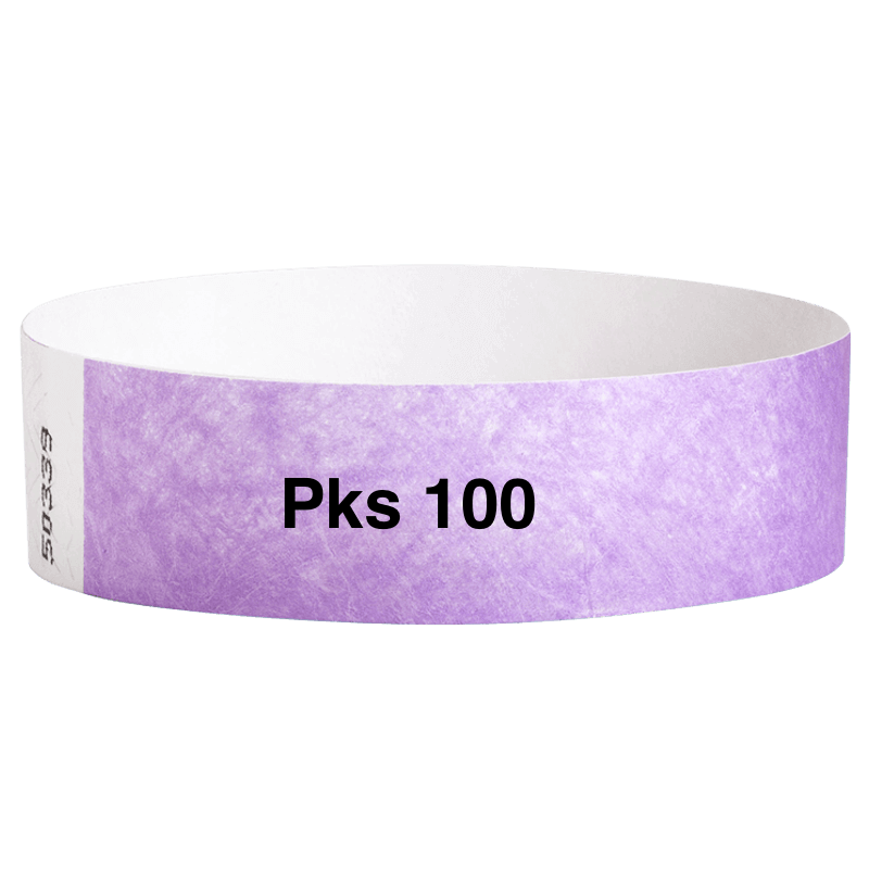 tyvek 3/4" solid wristband pk of 100 berry