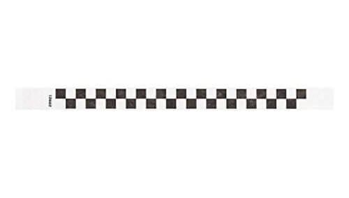 Tyvek 3/4" wristbands - checkerboard