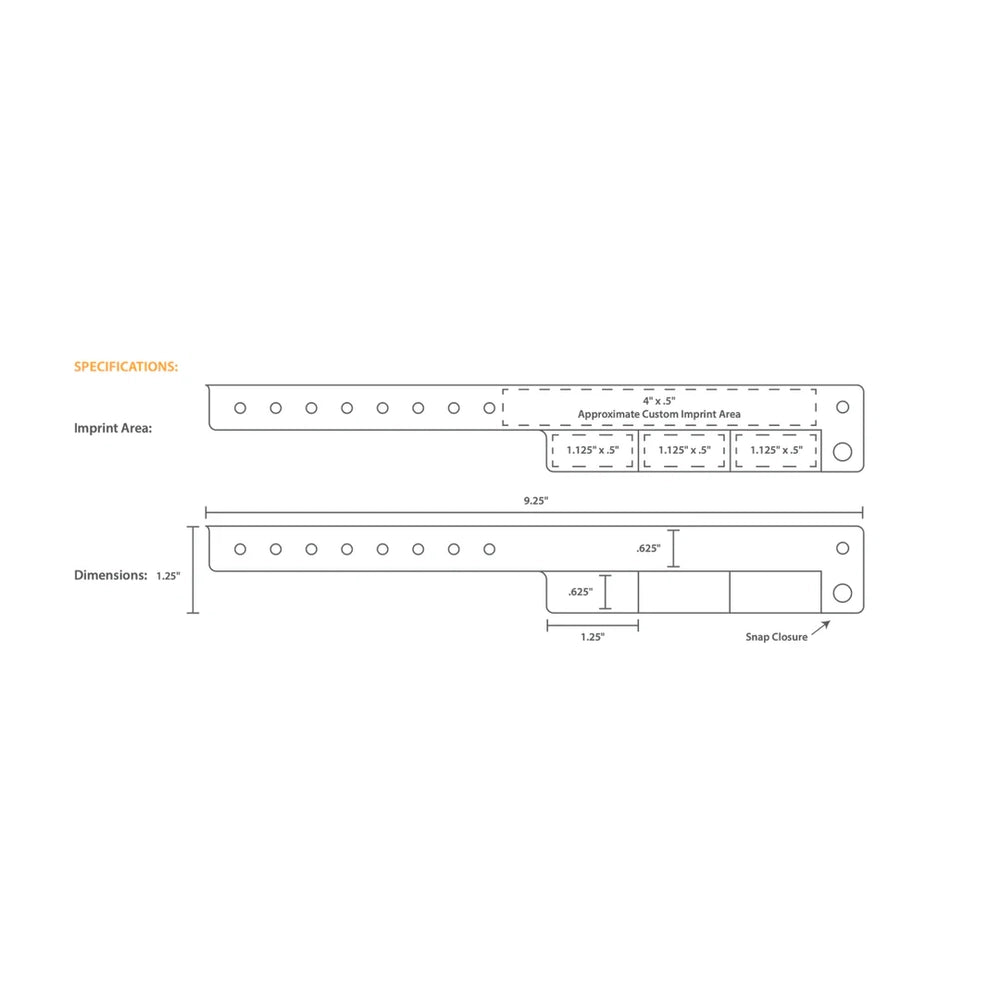 template for vinyl 3 tab showing where to customize and other specifications 
