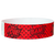 Red wristband with 'POW!' and 'BAM!' text in black