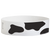 White wristband with black cow print pattern on a white background