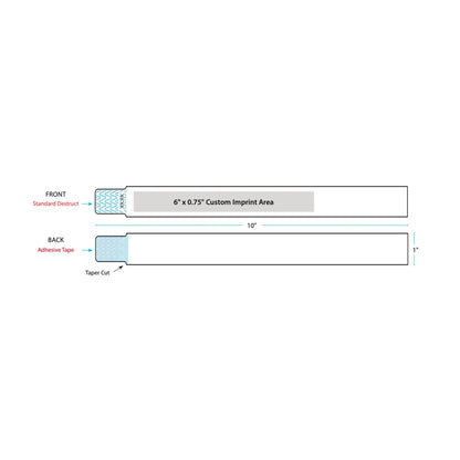 Print area template for tyvek qwik fit 1"