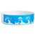Wristband with dolphin and wave design on a blue background