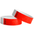 duplicate number sets shown in neon red tyvek 3/4" wristbands 
