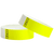 duplicate number sets shown in neon yellow tyvek 3/4" wristbands 