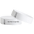 duplicate number sets shown in white tyvek 3/4" wristbands - available to customize with your text or logo