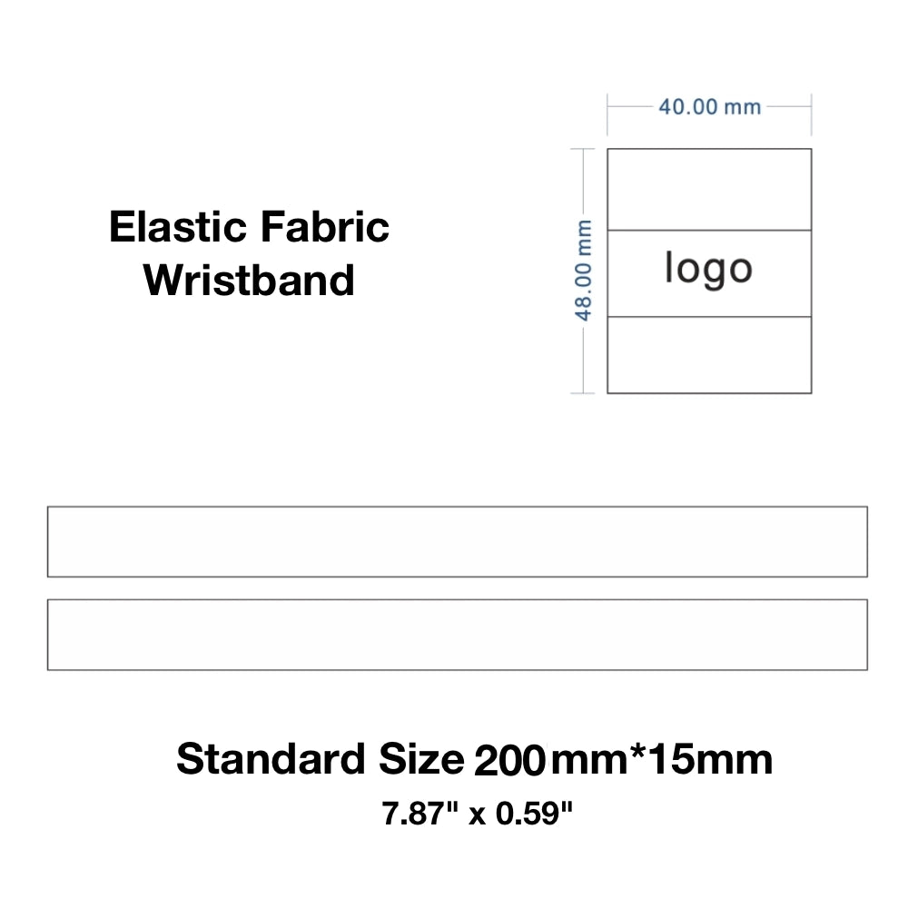 elastic fabric wristbands artwork template