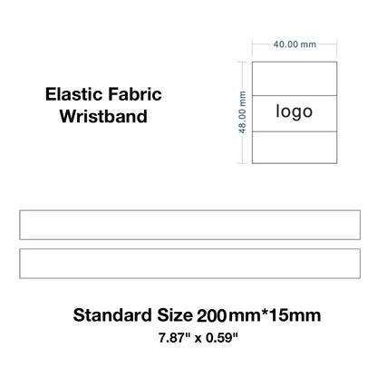 elastic fabric wristbands artwork template