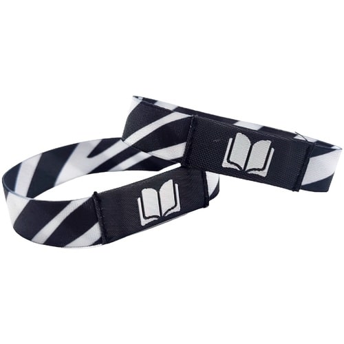 Elastic Fabric Wristbands with Logo patch