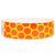 Tyvek wristband with orange and yellow honeycomb pattern 