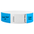 Litter Free Tyvek3-4 Wristband Solid Neon Blue - great for customizing with your text or logo - round version shown