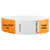 Litter Free Tyvek3-4 Wristband Solid Neon orange - great for customizing with your text or logo - round version shown