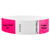 Litter Free Tyvek3-4 Wristband Solid Neon pink - great for customizing with your text or logo - round version shown
