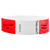 Litter Free Tyvek3-4 Wristband Solid Neon red - great for customizing with your text or logo - round version shown