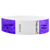 Litter Free Tyvek3-4 Wristband Solid Neon purple - great for customizing with your text or logo - round version shown