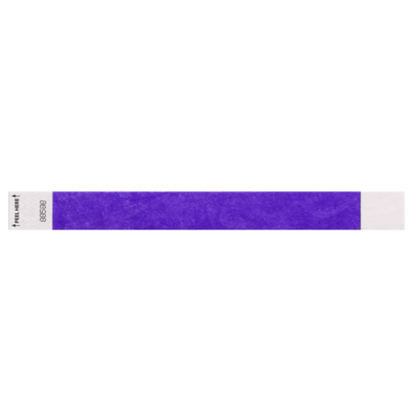 Tyvek 1" Litter free wristband in purple