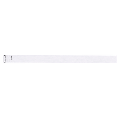 Litter Free tyvek wristband 3/4" solid white