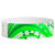 White wristband with green and dark green pattern 
