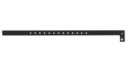  Custom Slim Plastic Wristbands Black