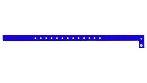  Custom Slim Plastic Wristbands  Navy Blue