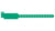 Custom Wide Face Plastic Wristbands  Pantone Green