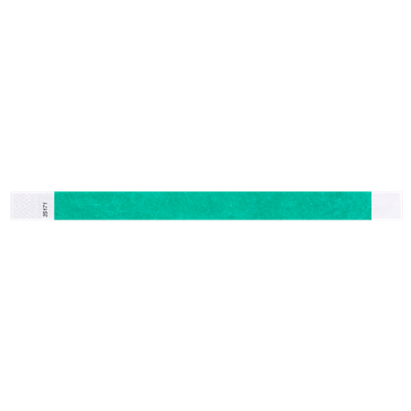 solid tyvek wristband in pantone green
