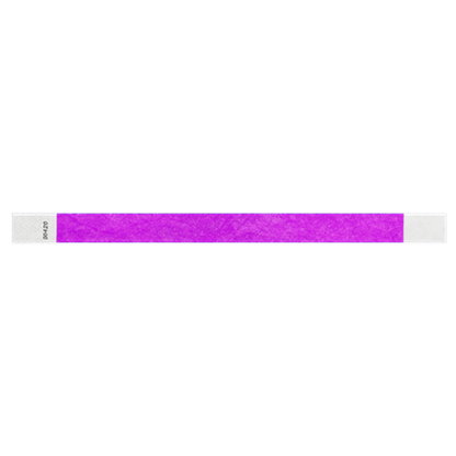 solid tyvek wristband in pantone purple
