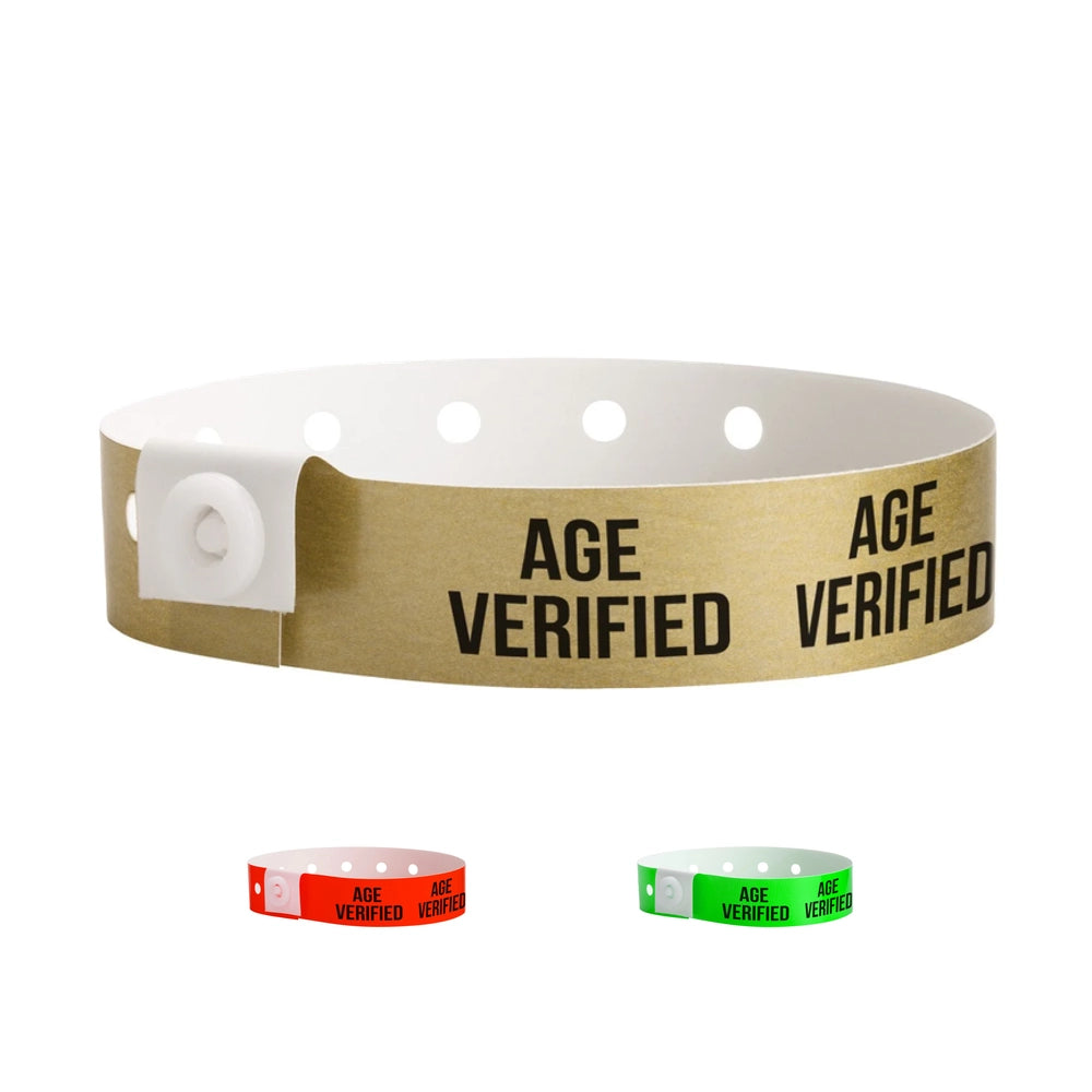 Cover for plastic age verified wristbands 