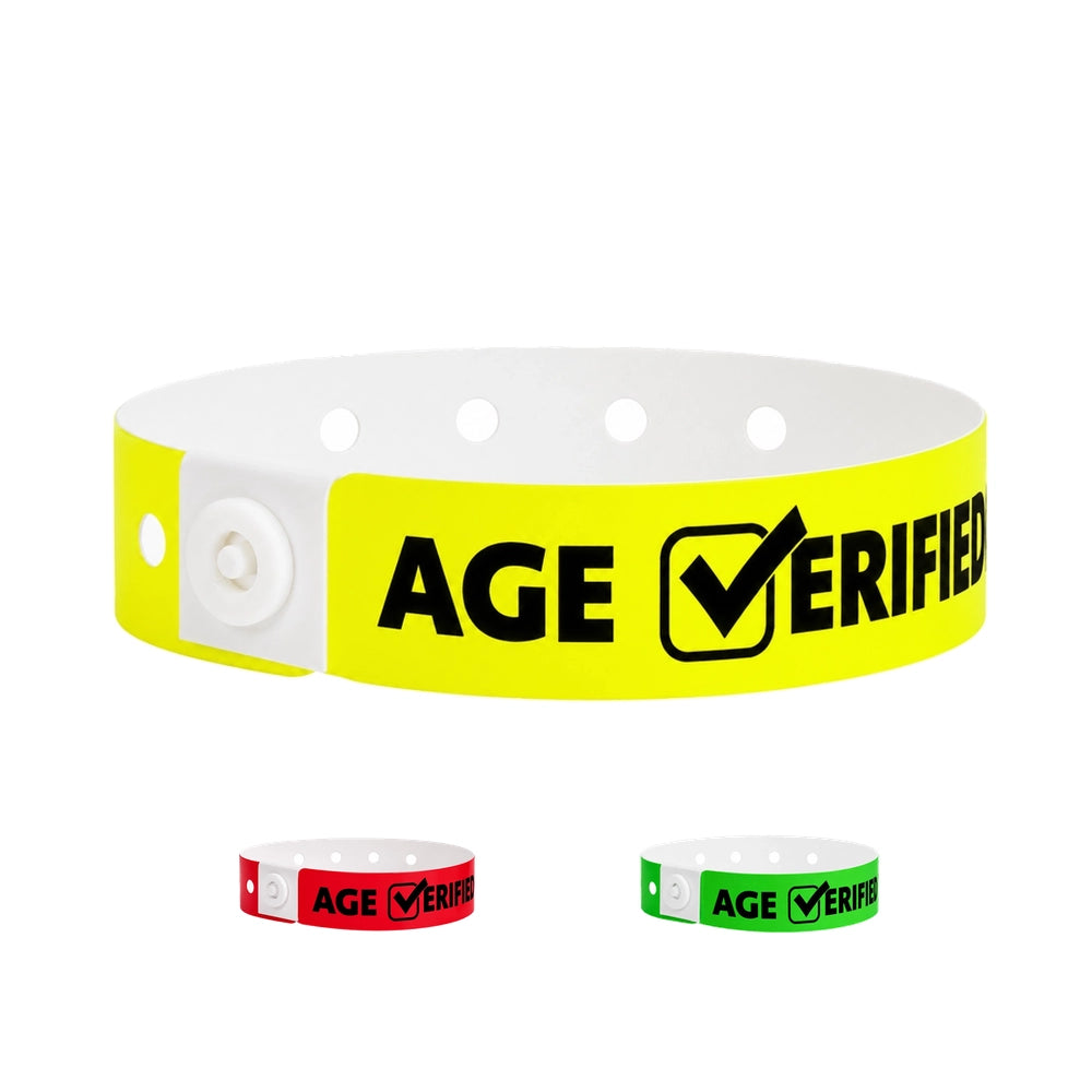 Cover for plastic age verified√ wristband 