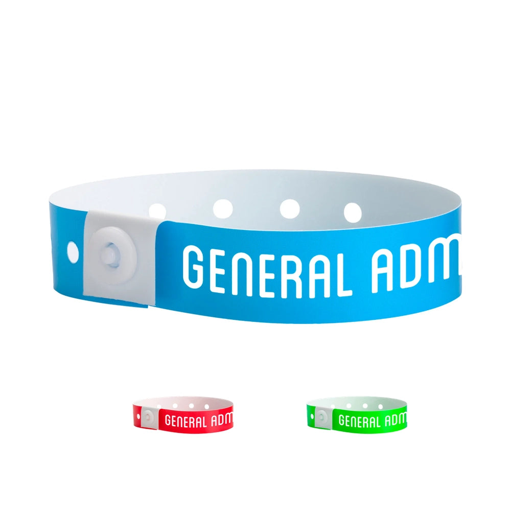 Cover for plastic General admission wristband 