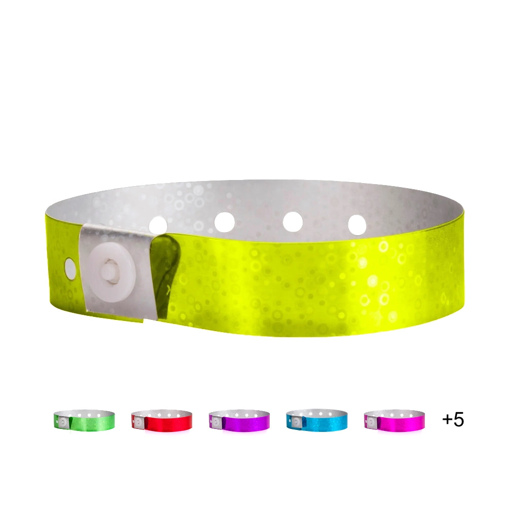 Cover for plastic holographic wristband 