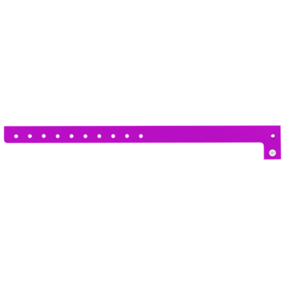 pantone purple plastic regular 3/4" solid wristband 