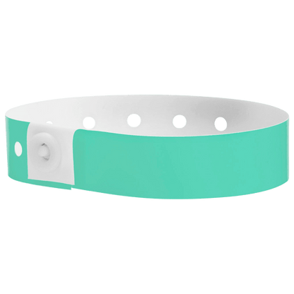 aqua plastic regular 3/4" solid wristband 