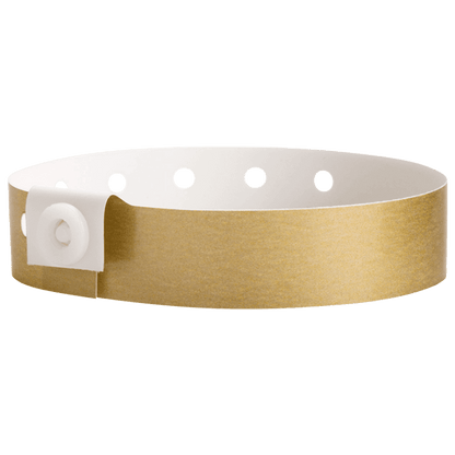 gold plastic regular 3/4" solid wristband 