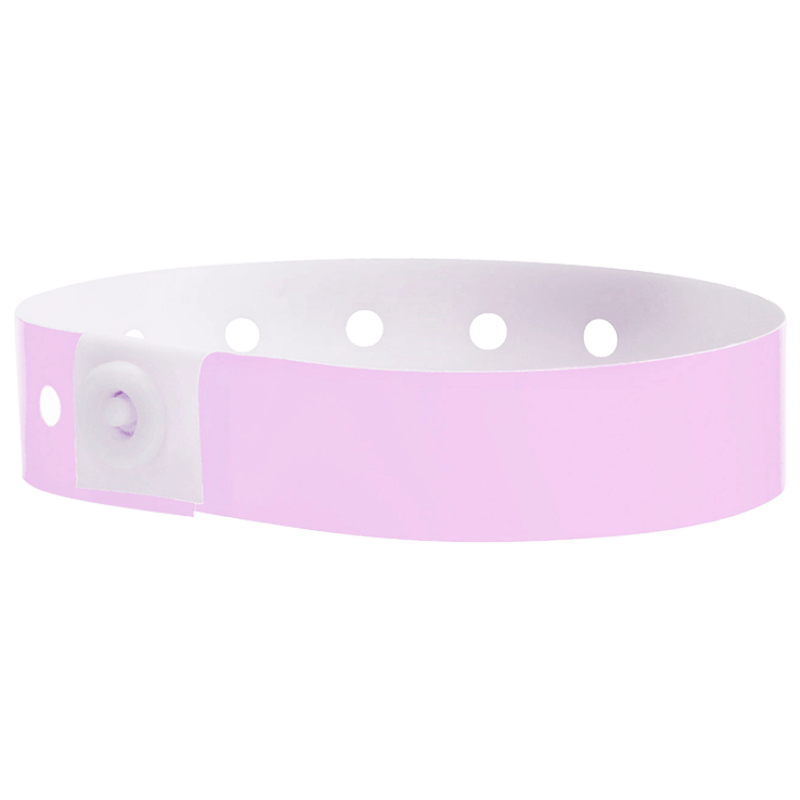 lavender plastic regular 3/4" solid wristband 