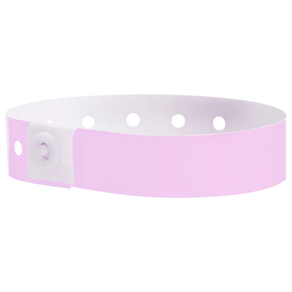 lavender plastic regular 3/4" solid wristband 