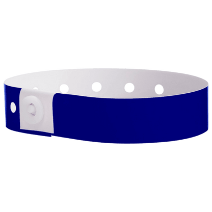 navy blue plastic regular 3/4" solid wristband 
