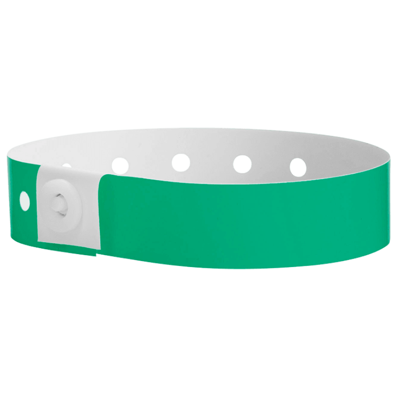 pantone green plastic regular 3/4" solid wristband 