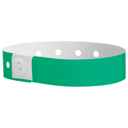 pantone green plastic regular 3/4" solid wristband 
