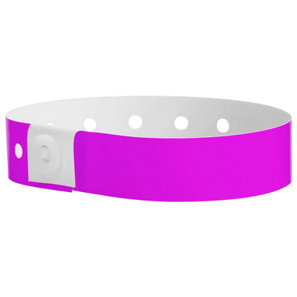 pantone purple plastic regular 3/4" solid wristband 