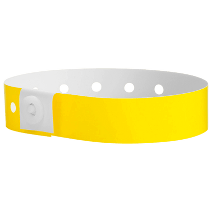 pantone yellow plastic regular 3/4" solid wristband 