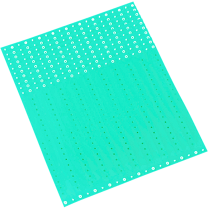 aqua plastic regular 3/4" solid wristband in sheets of 20 