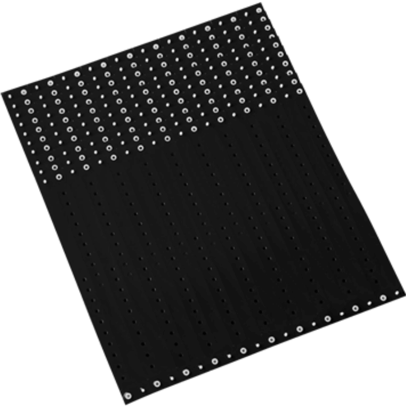 black plastic regular 3/4" solid wristband in sheets of 20 