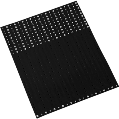 black plastic regular 3/4" solid wristband in sheets of 20 