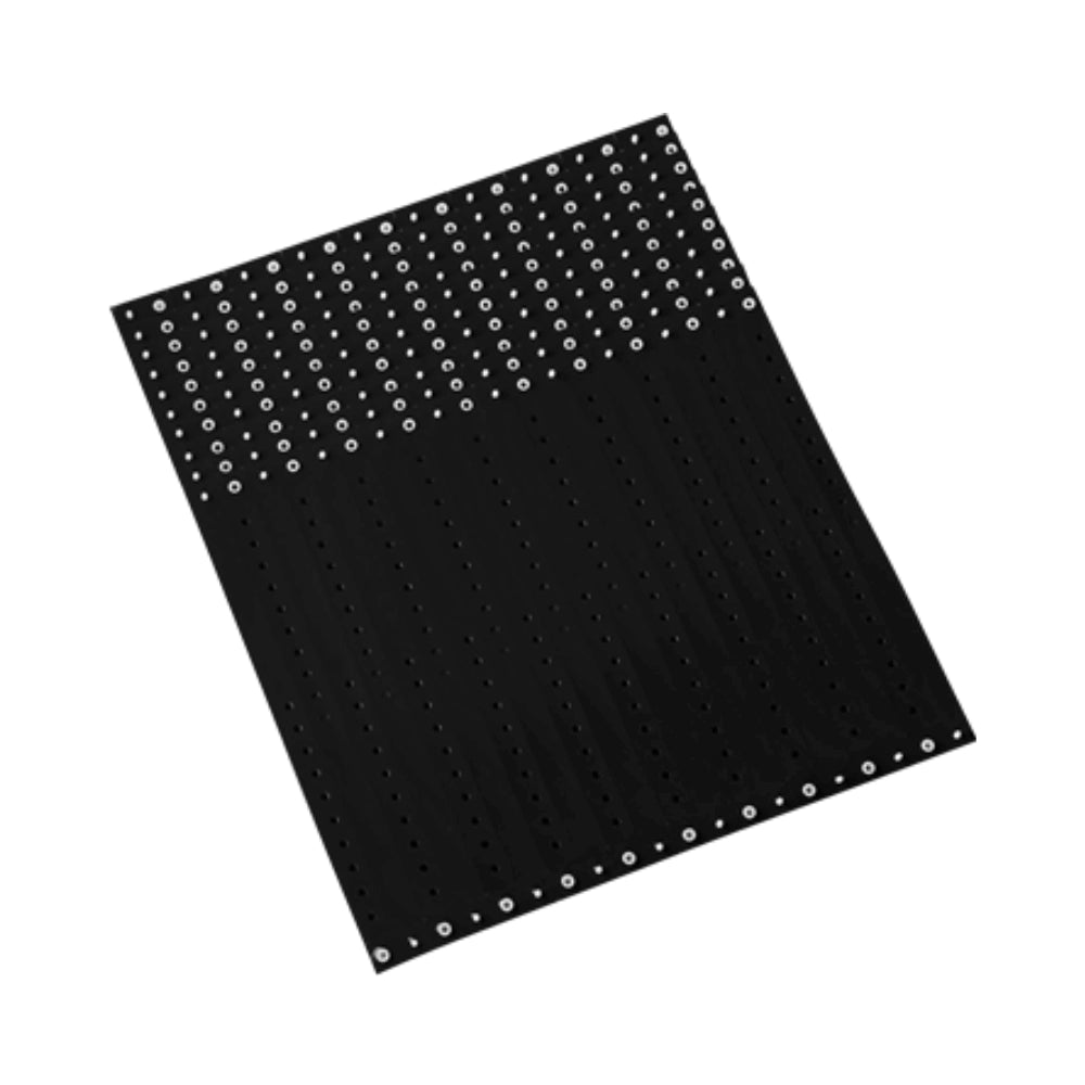 plastic regular wristband in black - shown in sheets of 10 