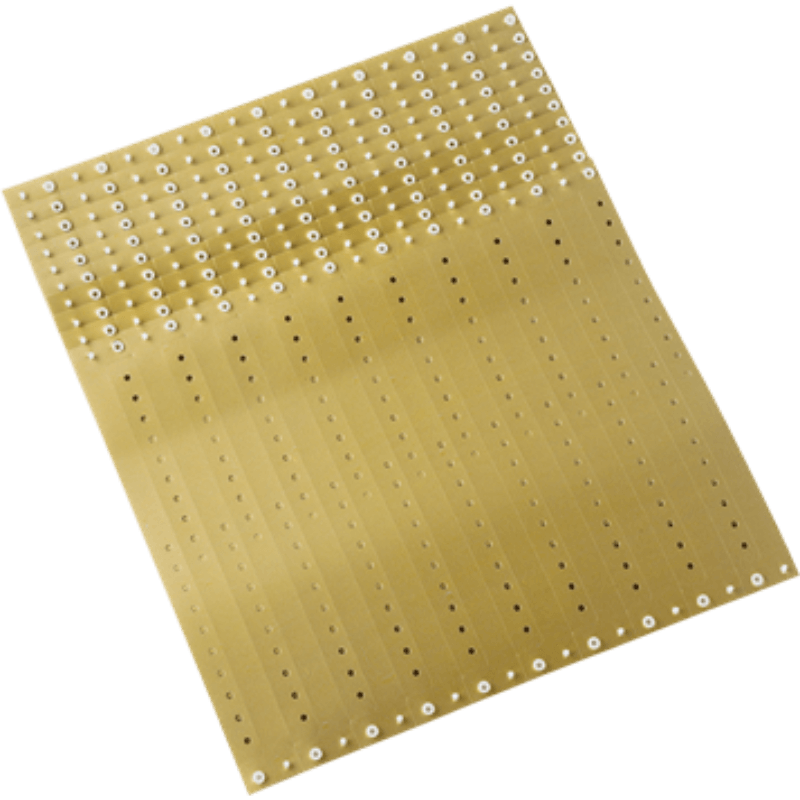 gold plastic regular 3/4" solid wristband in sheets of 20 