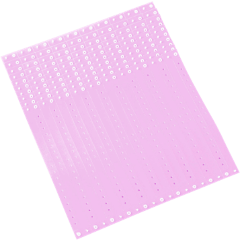 lavender plastic regular 3/4" solid wristband in sheets of 20 