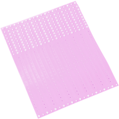 lavender plastic regular 3/4" solid wristband in sheets of 20 