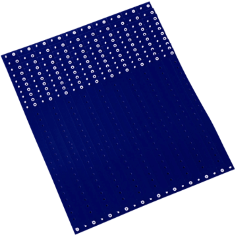 navy blue plastic regular 3/4" solid wristband in sheets of 20 