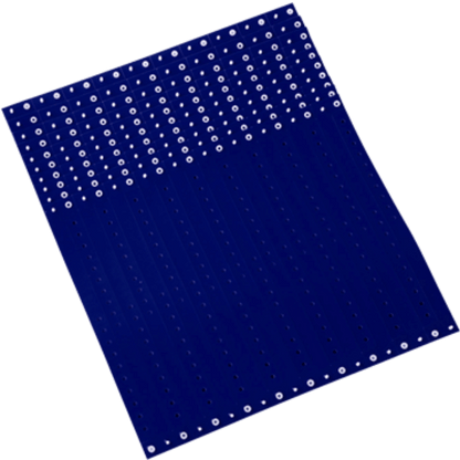 navy blue plastic regular 3/4" solid wristband in sheets of 20 